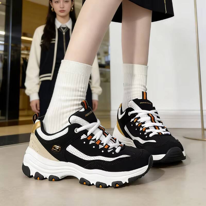 Women Shoes Hong Kong - สเกชเชอร์ ดี ไลท์สรองเท้าผ้าใบผู้หญิงทรง Chunky Comfort Platform