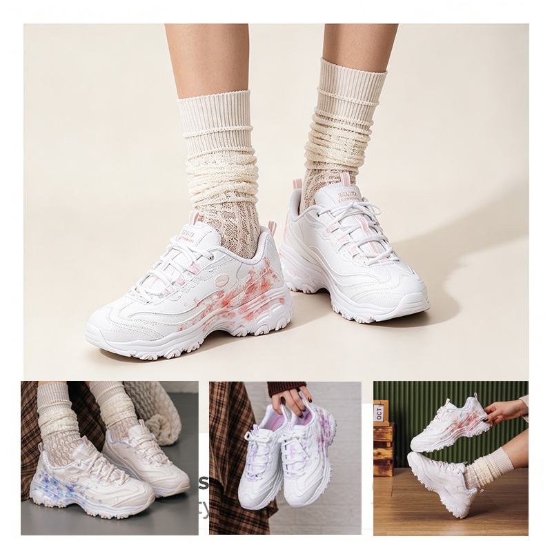 Women Shoes Hong Kong - สเกชเชอร์ส วีเมน แพนด้ารองเท้าผ้าใบตาข่ายระบายอากาศเมมโมรี่โฟมน้ำหนักเบารองเท้าลำลองหลายสี 150530-WPK