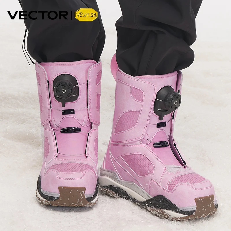Women Shoes Vector - Vector รองเท้าเล่นสกีสำหรับผู้หญิง, รองเท้าเล่นสกีหนังกันลื่นระบายอากาศได้ดีอุปกรณ์สกี