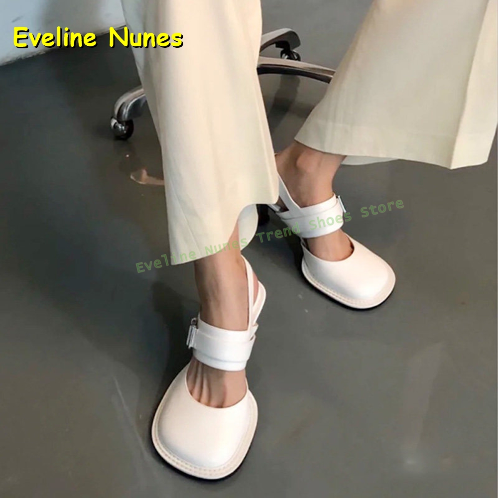 รองเท้าส้นสูงแบบสวมเปิดส้น สีด - Square Toe Mule บทวิจารณ์และราคา