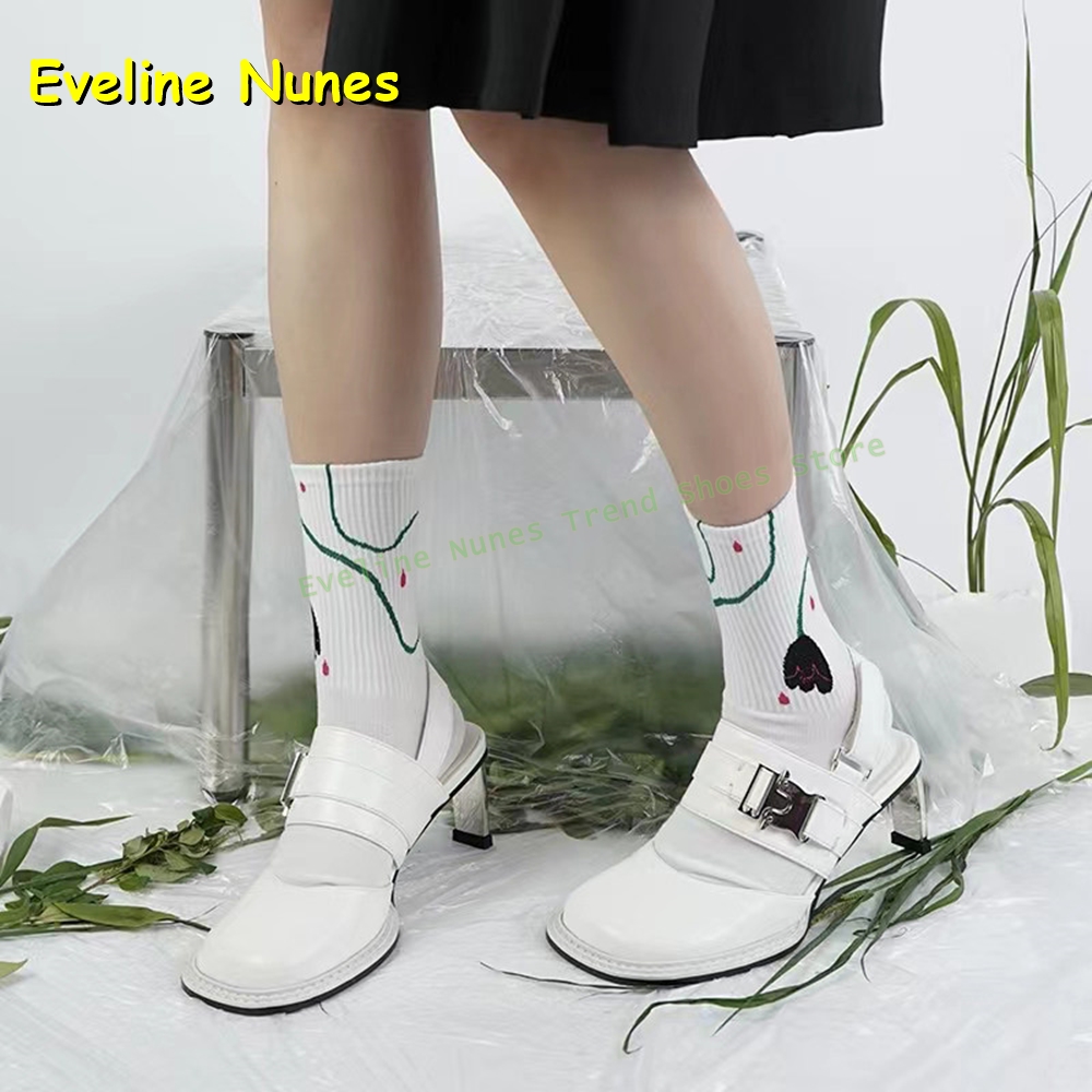รองเท้าส้นสูงแบบสวมเปิดส้น สีด - Square Toe Mule บทวิจารณ์และราคา