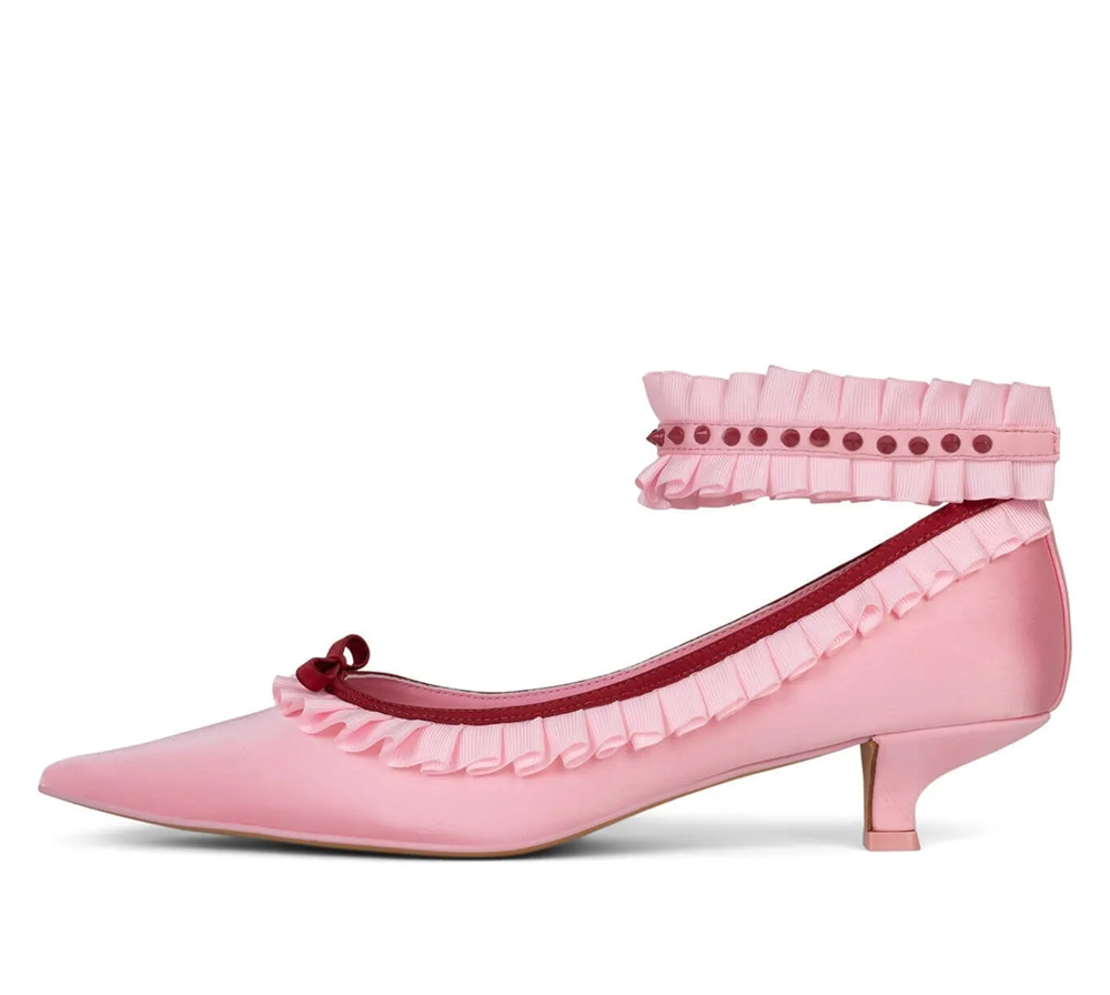 รองเท้าส้นเตี้ยแบบมีสายรัดข้อเ - Ankle Strap Heels บทวิจารณ์และราคา