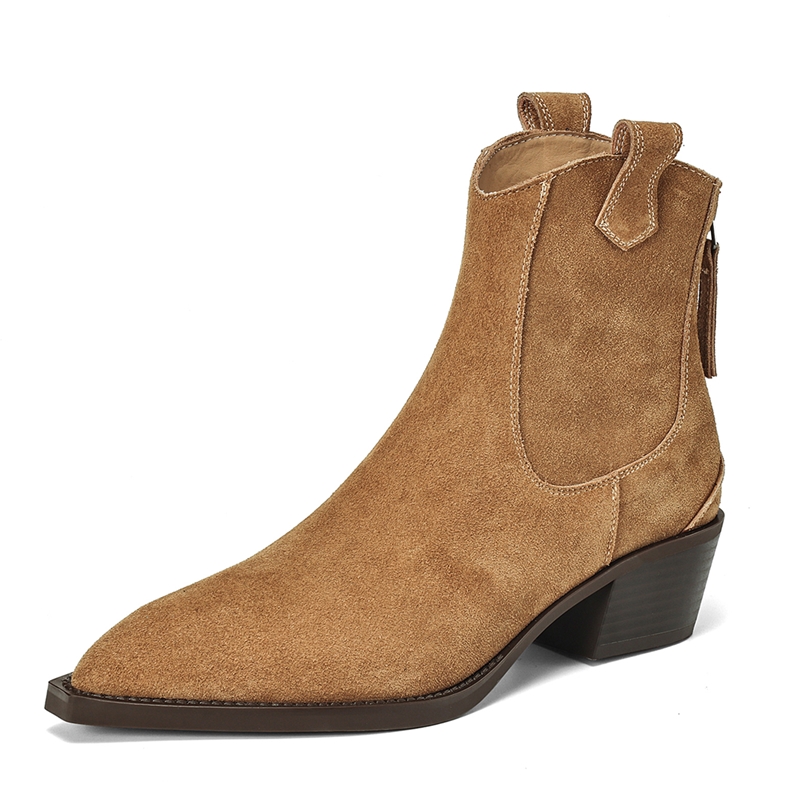 รองเท้าบูทข้อเท้าผู้หญิง AIYUQ - Western Cowgirl Boot บทวิจารณ์และราคา