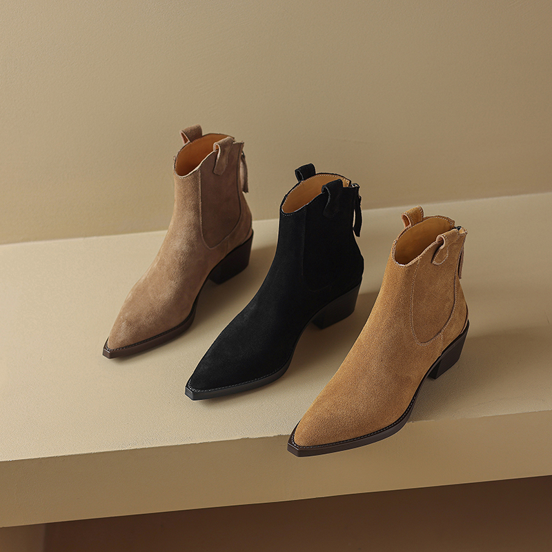 รองเท้าบูทข้อเท้าผู้หญิง AIYUQ - Western Cowgirl Boot บทวิจารณ์และราคา