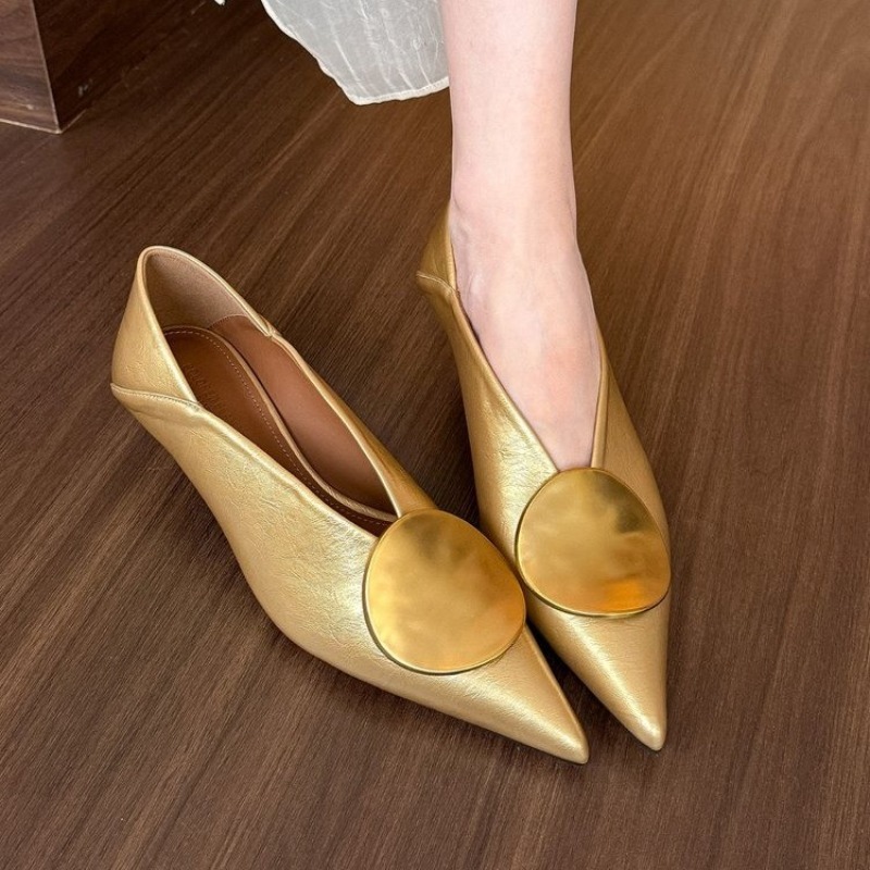 รองเท้าส้นแบนแบบสวมหัวแหลมสำหร - Women'S Shoes In Fashion บทวิจารณ์และราคา
