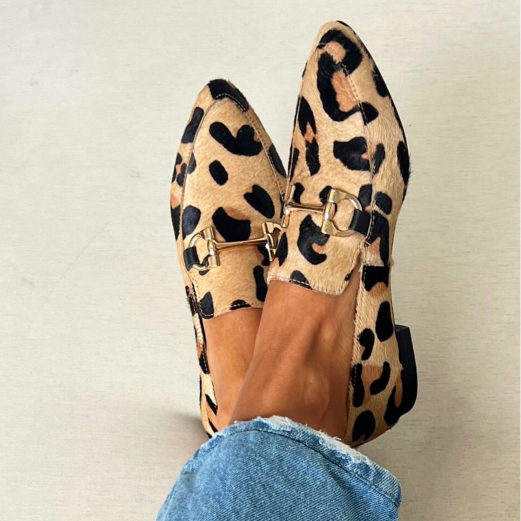 รองเท้าผู้หญิงลายเสือดาว ไซส์ใ - Square Toe Mule บทวิจารณ์และราคา