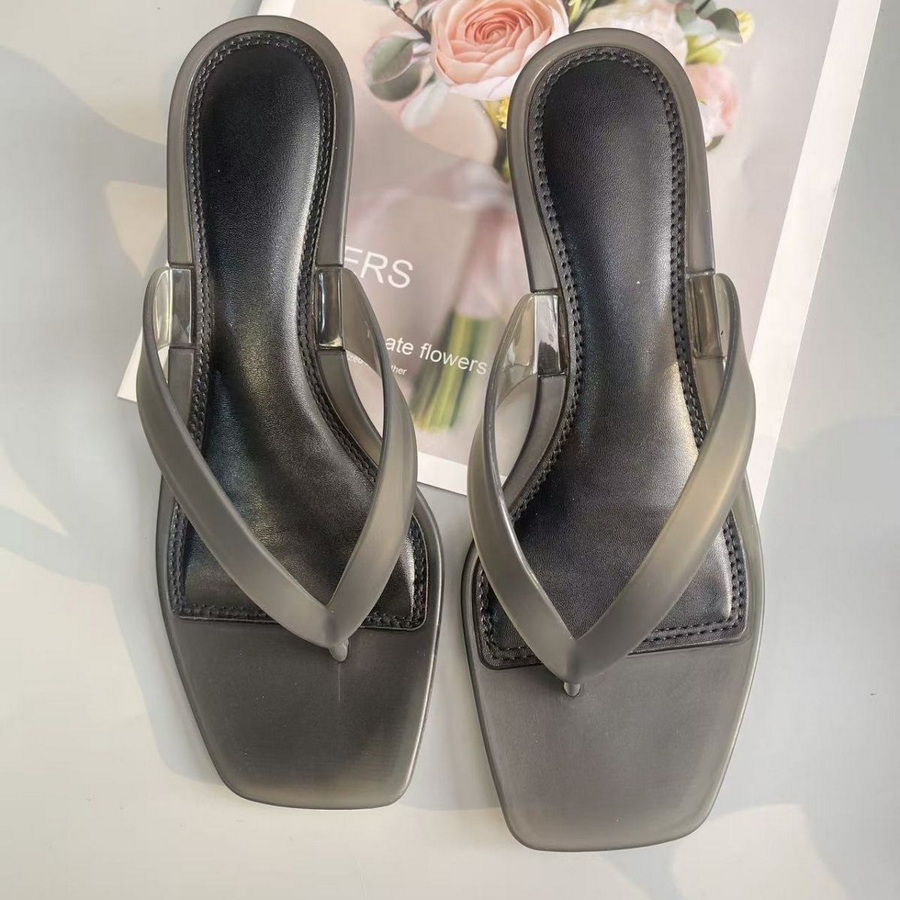 รองเท้าแตะแบบสวมสีเขียวมะกอก P - Square Toe Mule บทวิจารณ์และราคา