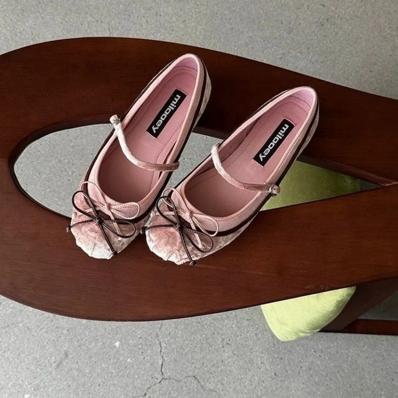 รองเท้าบัลเล่ต์ทรงกลมพื้นเรียบ - Women'S Shoes In Fashion บทวิจารณ์และราคา