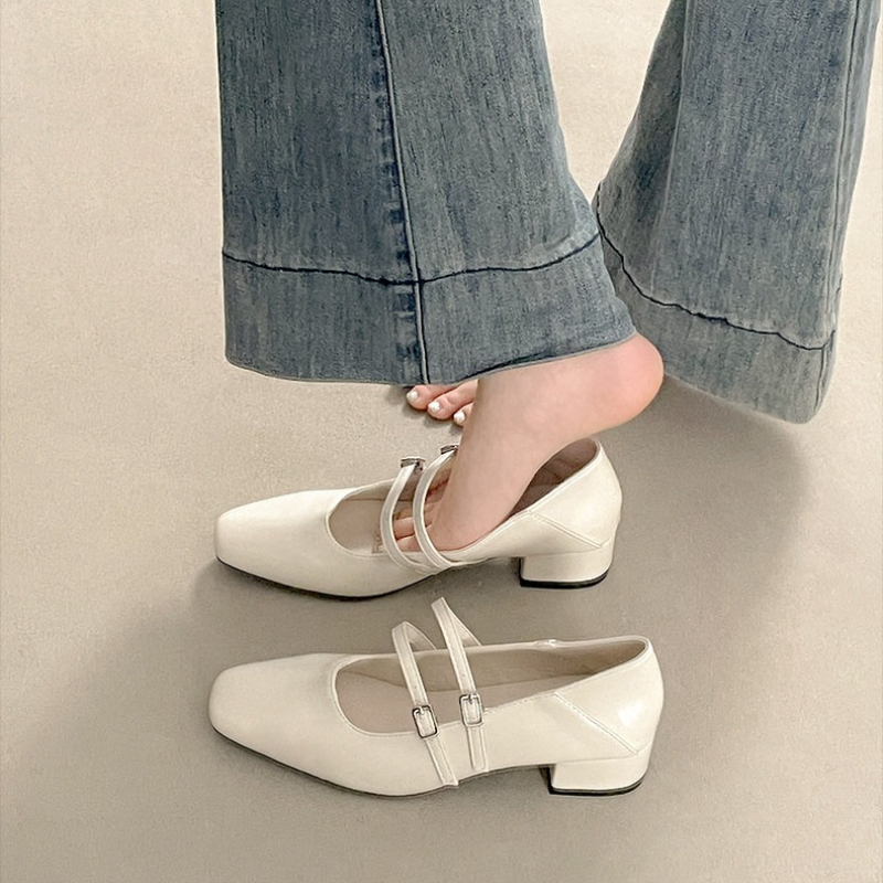 รองเท้าส้นเตี้ยทรงเหลี่ยมสำหรั - Women'S Shoes In Fashion บทวิจารณ์และราคา